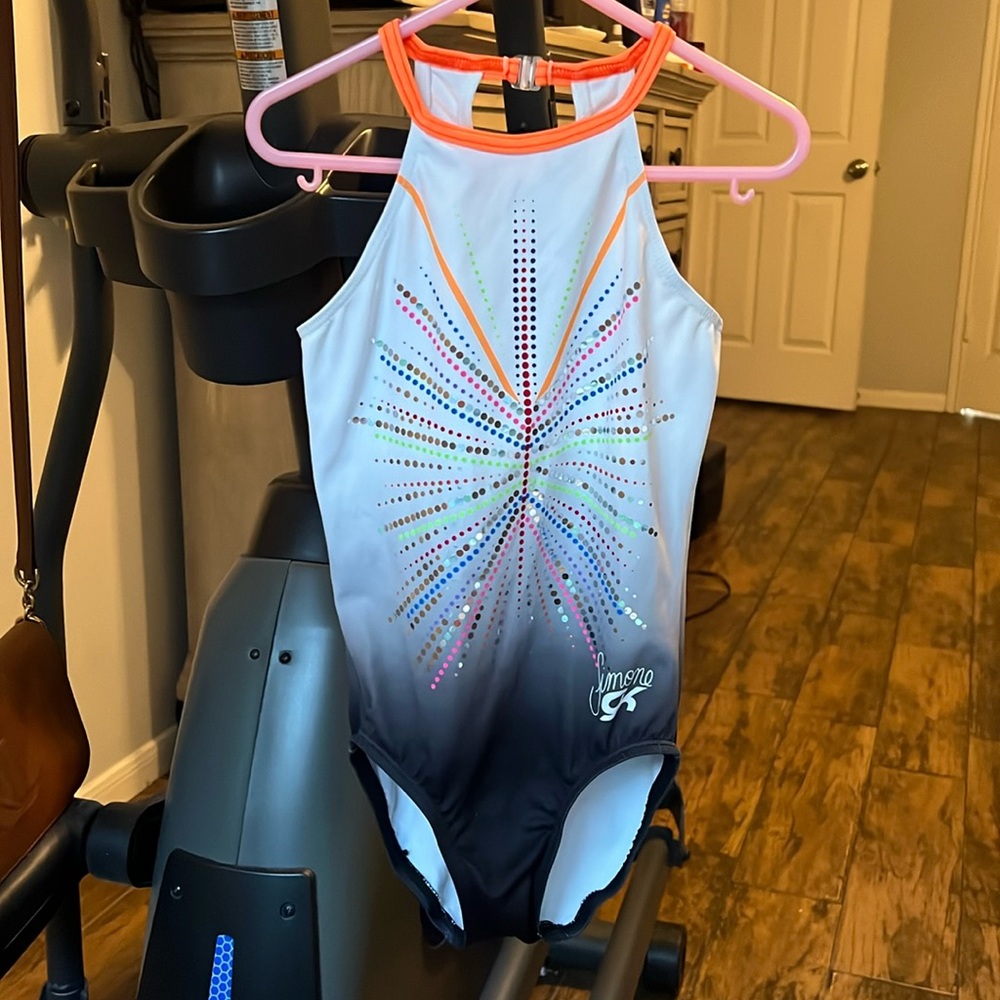 Child Medium (CM) GK Simone Biles leotard